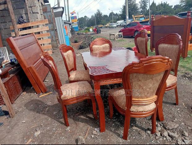 6-Seater Antique Dinning Table Set - main view