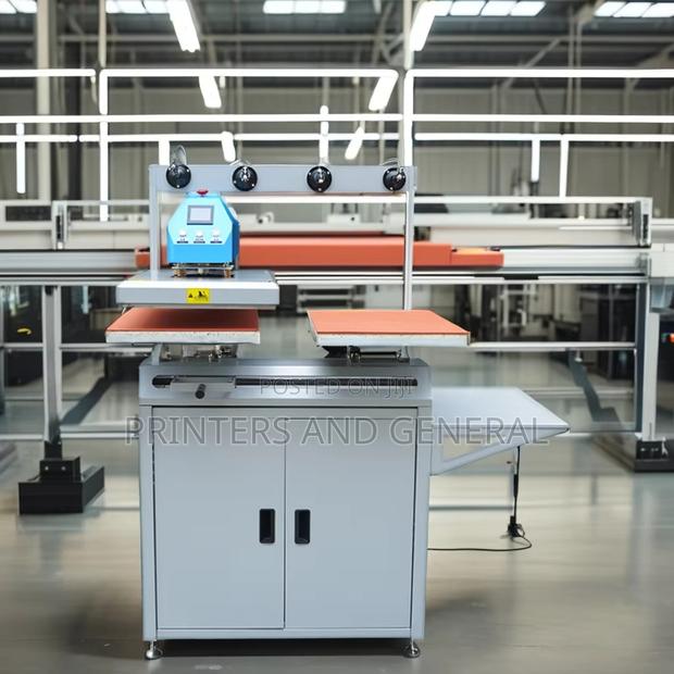 Pneumatic Double-Station Heat Press Machine - main view