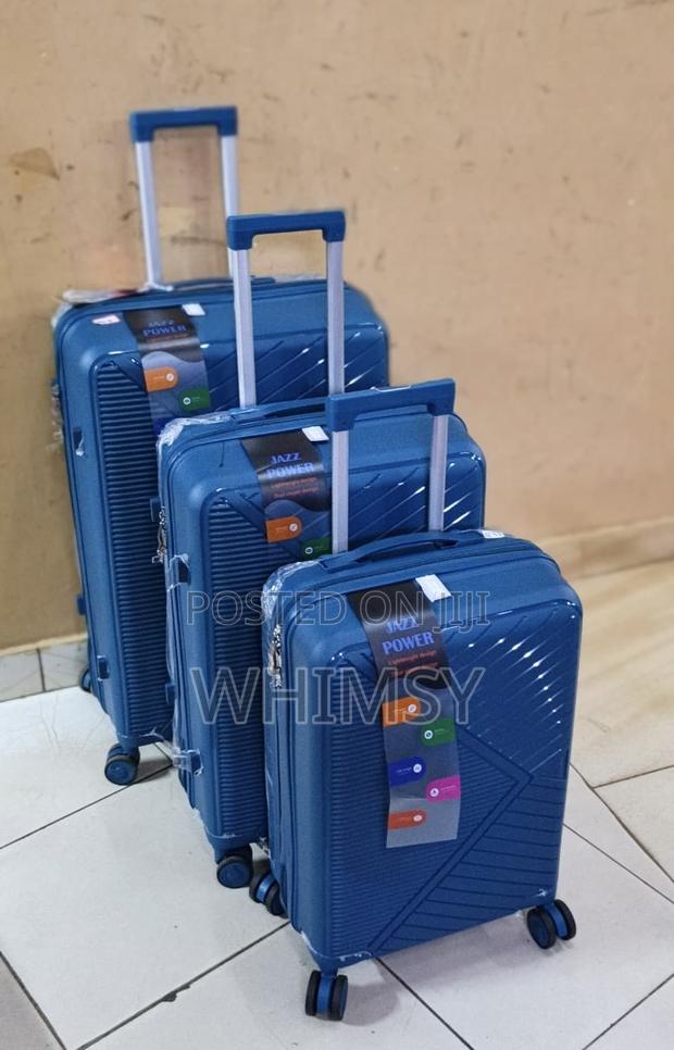 Jazz Power Pp Rubber Expandable 3-in-1 Suitcases Sets - main view