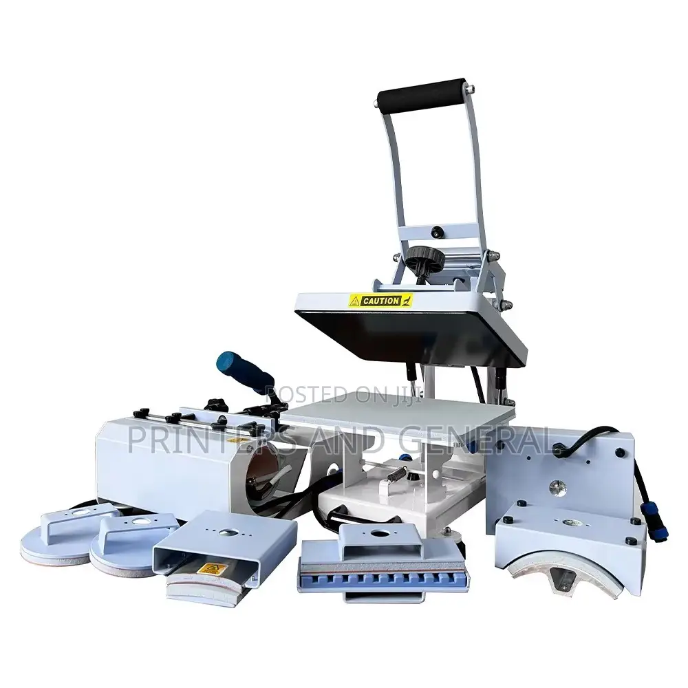 8 in 1 Heat Press Machine for T-Shirts/Cup/Hat/Pen/Plate