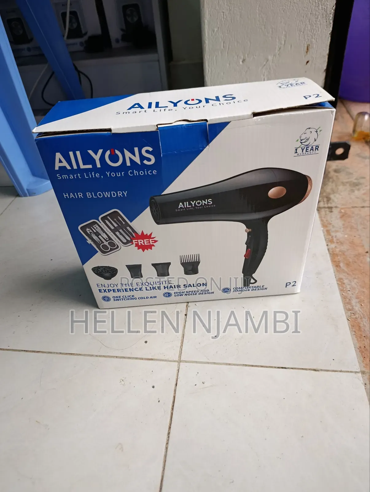 Ailyons Hair Dryer With Accessories