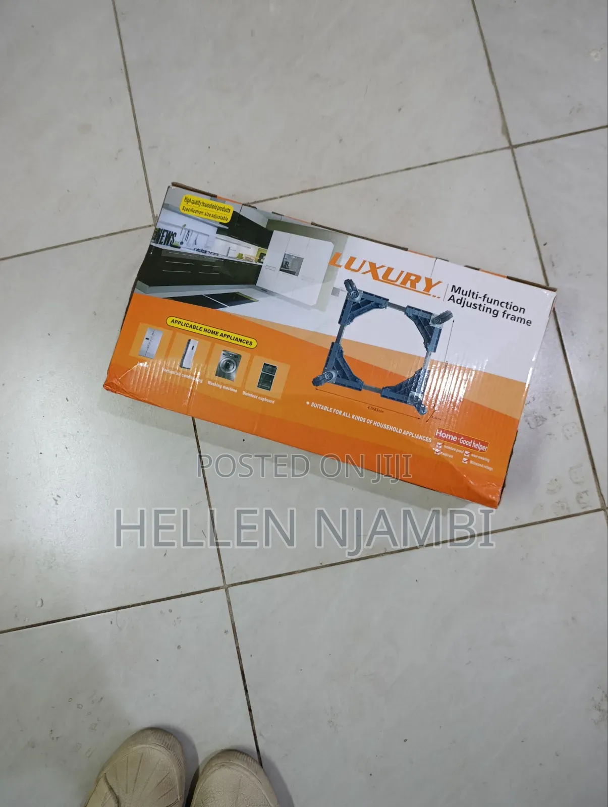 Adjustable Fridge/Washing Machine Base With Wheels