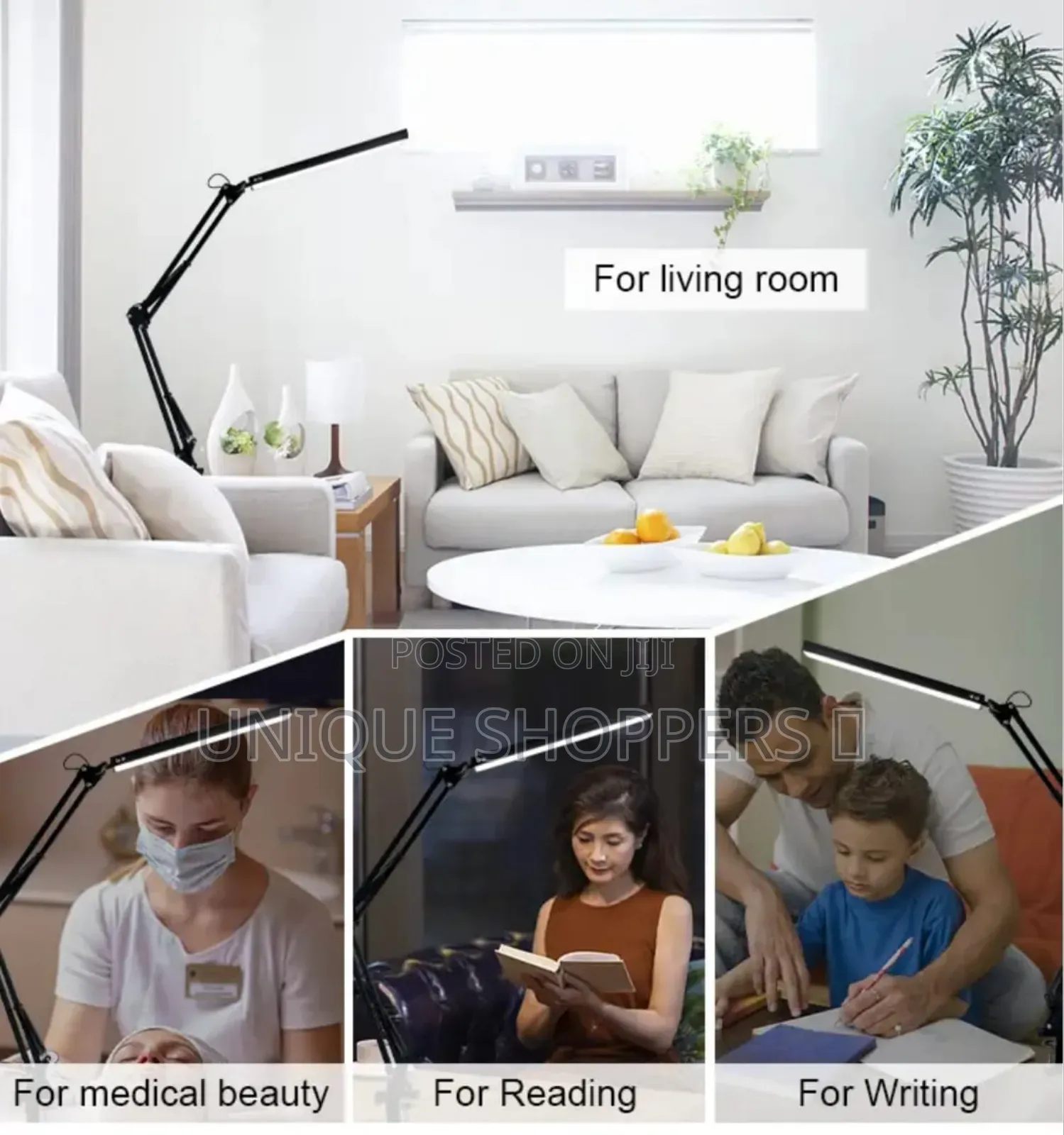 Led 3-Mode Lamp. 
Perfect for Reading, Salons, Bedside, and Study Desk