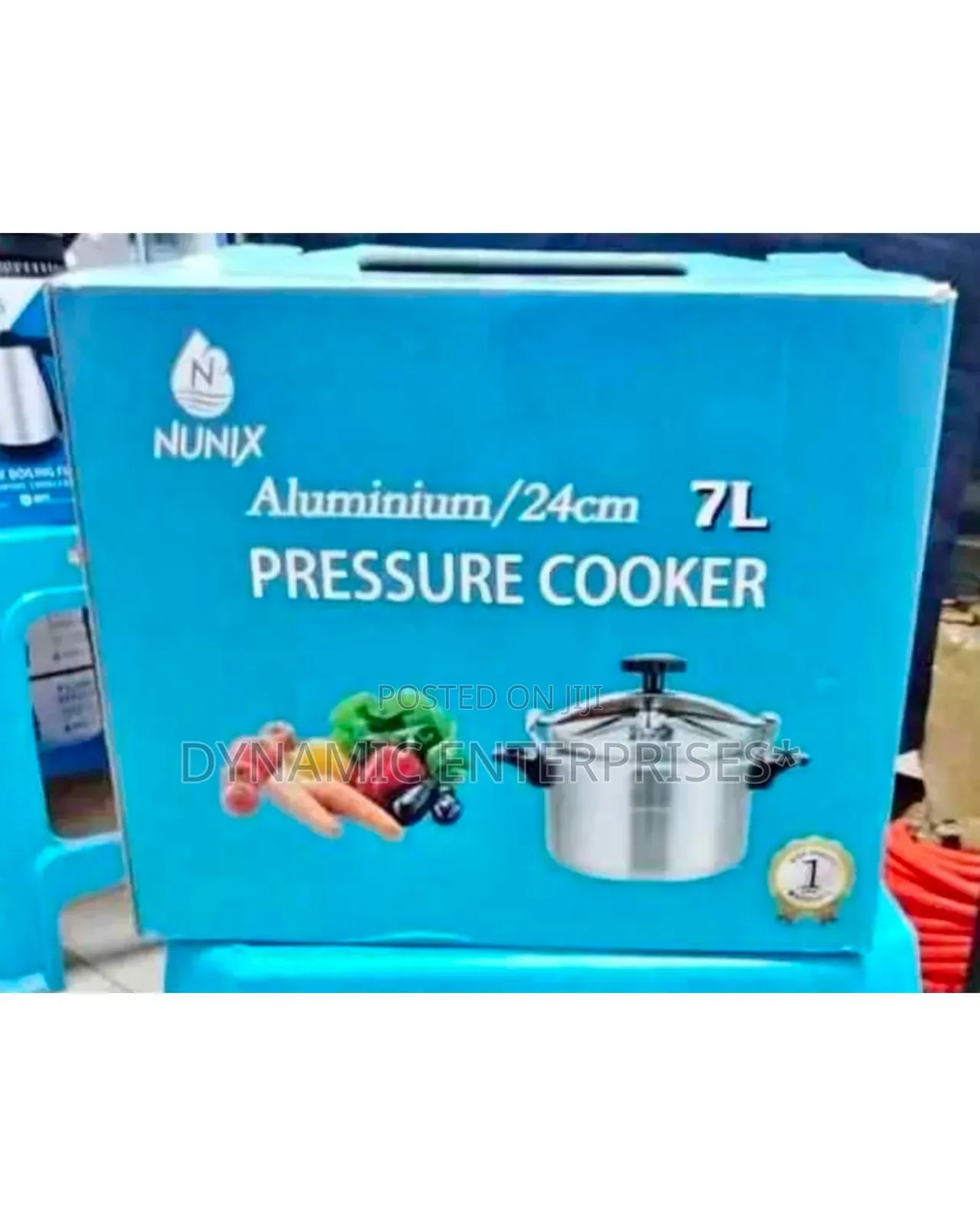 Nunix 7l Aluminium Pressure Cooker - 24cm (Brand New)