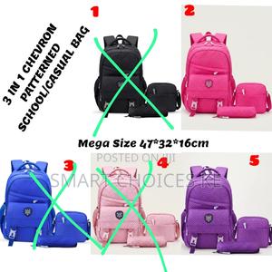 Chevron Patterned School Bag - main view