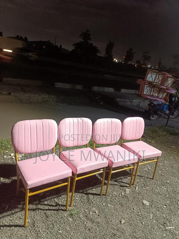 Modern Restaurant Baby Pink Chairs 