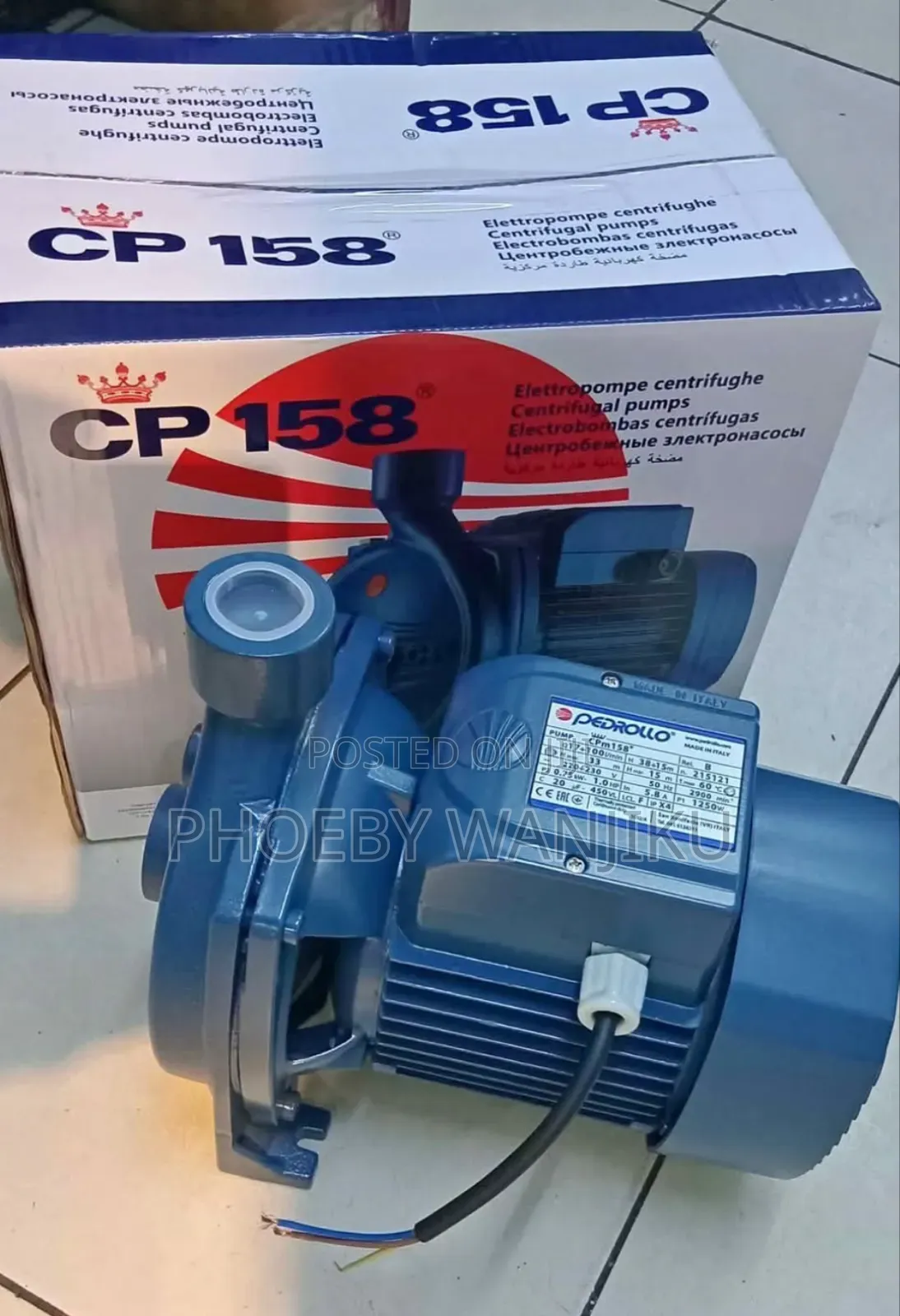 Pedrollo Water Pump 1hp/Quality Pedrollo Water Pump