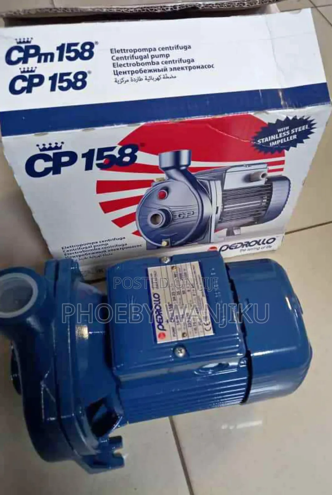 New Cp158 Pedrollo Water Pump/1hp Pedrollo Booster Pump