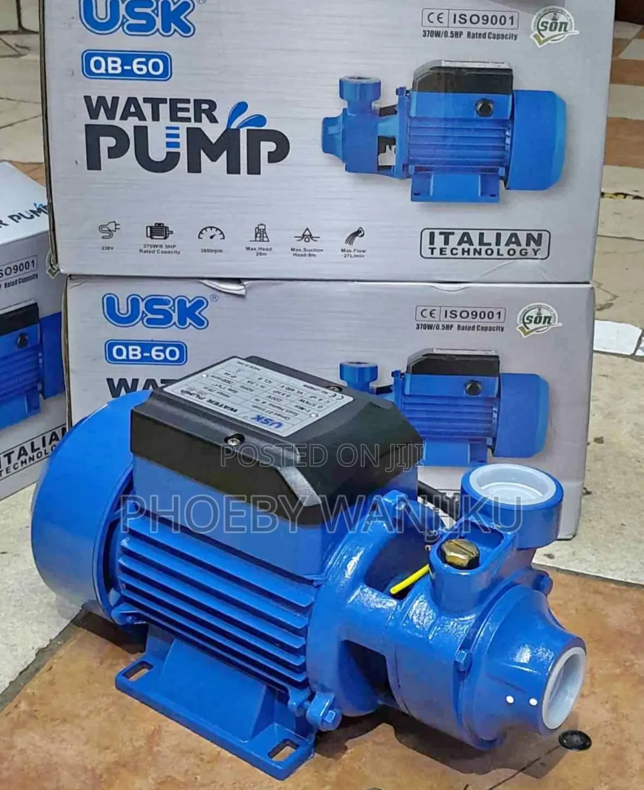 Heavy Duty Usk 0.5hp Electric Surface Pump/Booster Water Pump