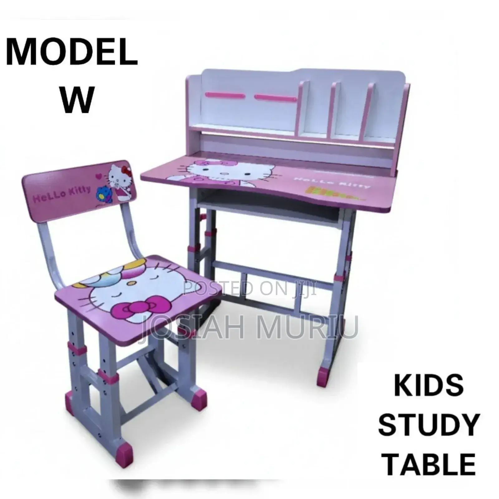 Kids Study Table and Chair Colour Pink