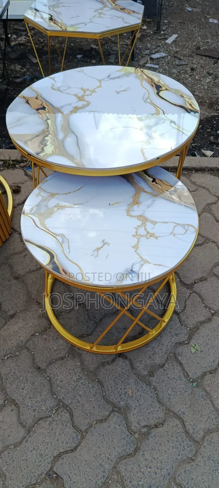 Gold Nesting Coffee Table for Sell