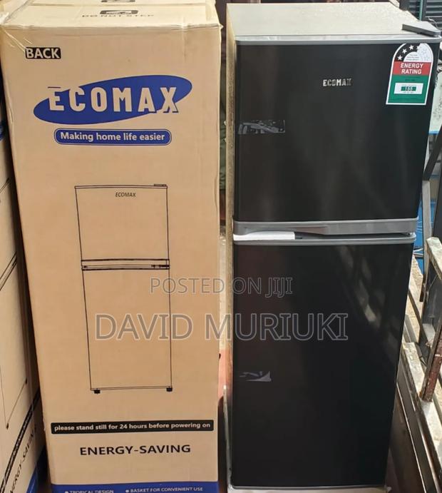 Ecomax 138 Litres Dark Silver Double Doors Refrigerator.