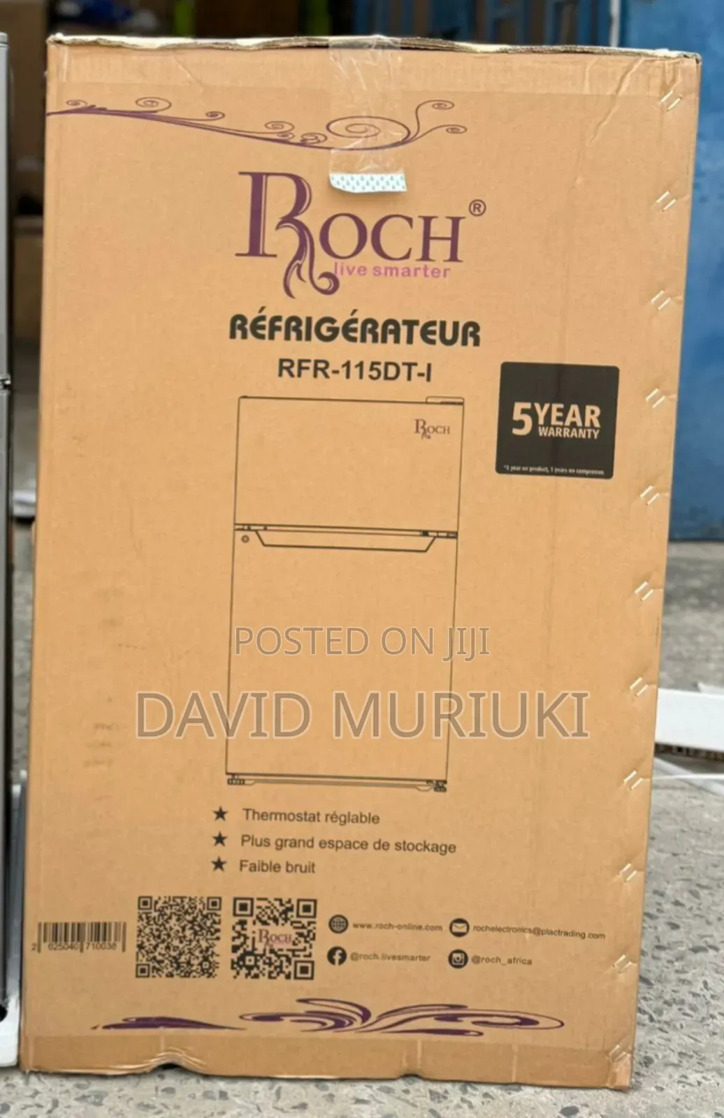90 Litres Roch Double Doors RFR-115 Dt-1 Refrigerators