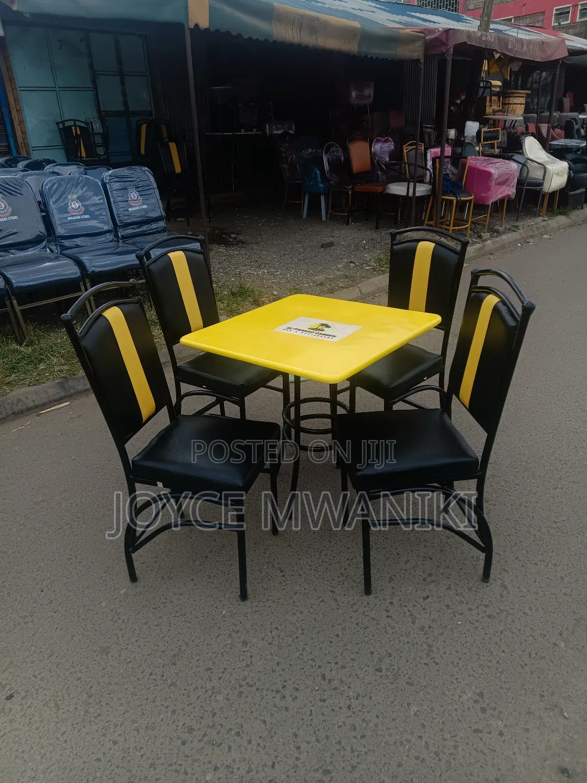 Restaurant or Hotel Set, Black and Yellow 