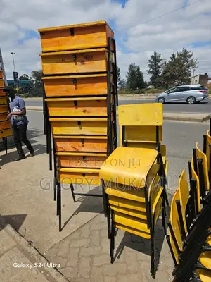 School Lockers And Chairs