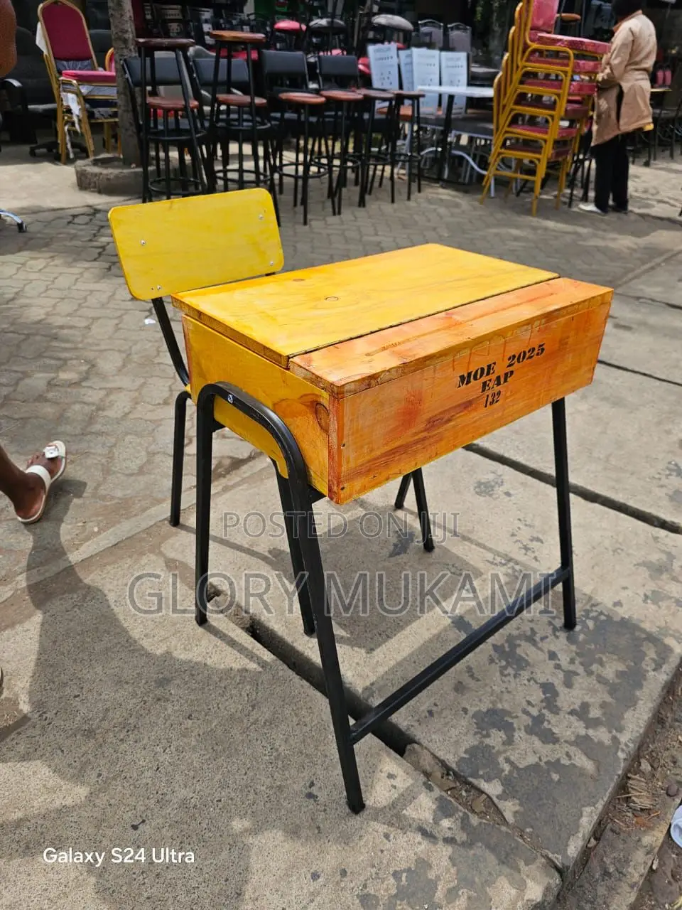 School Lockers And Chairs
