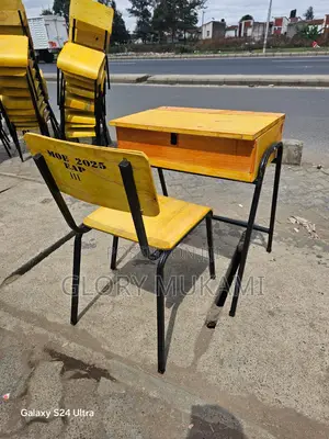 School Lockers And Chairs