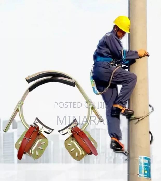 Adjustable Concrete Pole Climbers With Harness Belt - thumbnail 2