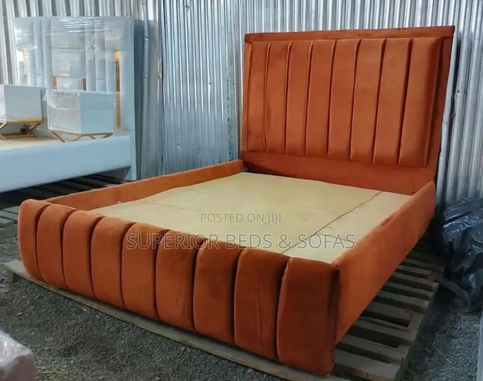Modern Vertical Panel Upholstered Bed Frame
Size 5 by 6