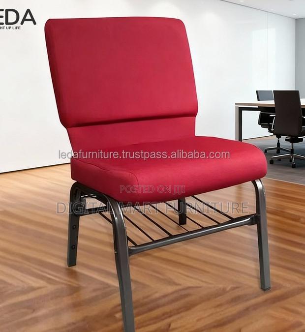 Maroon 4-Leg Dining Seat - main view