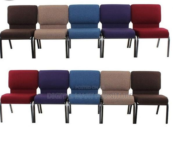 Maroon 4-Leg Dining Seat - thumbnail 2