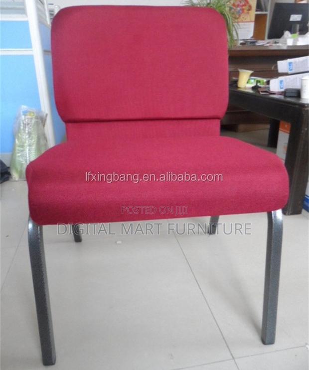 Maroon 4-Leg Dining Seat - thumbnail 5