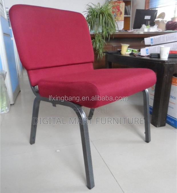 Maroon 4-Leg Dining Seat - thumbnail 6