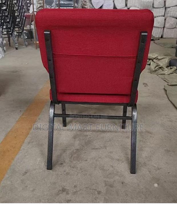 Maroon 4-Leg Dining Seat - thumbnail 8