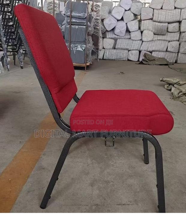 Maroon 4-Leg Dining Seat - thumbnail 13