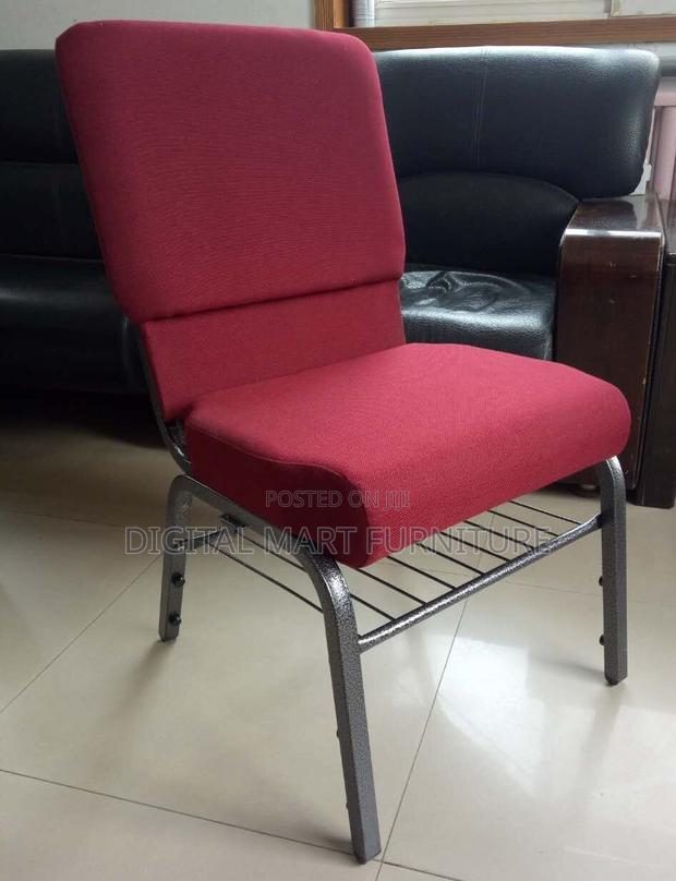 Maroon 4-Leg Dining Seat - thumbnail 15
