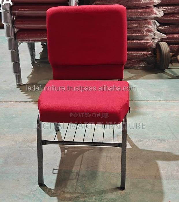 Maroon 4-Leg Dining Seat - thumbnail 17