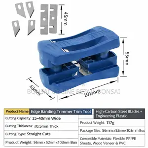 Heavy Duty Edge Banding Trimmer Tool for Fast Precise Wood Edges Cuts