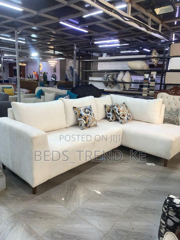 Discounted Cushy 6 Leater Corner Sofa - main view