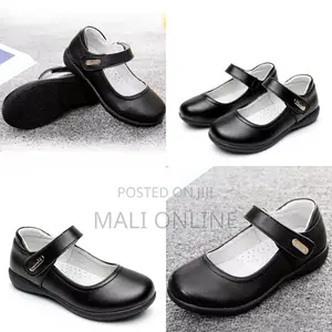 Girls Leather School Shoes Kids Uniform Dress Shoes With Strap 25-42