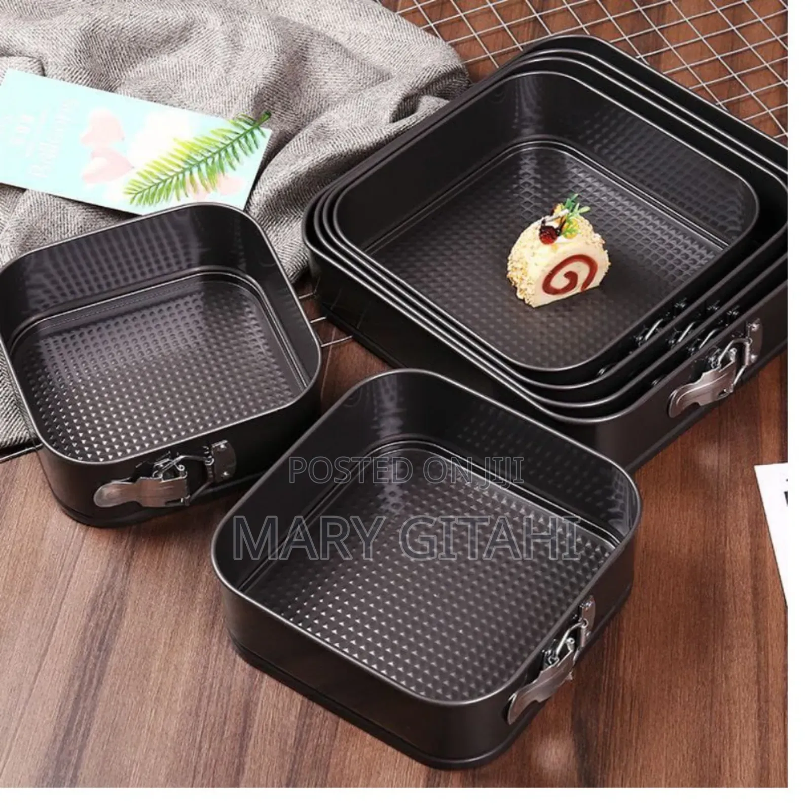Square Baking Tins Set 6pcs/Set