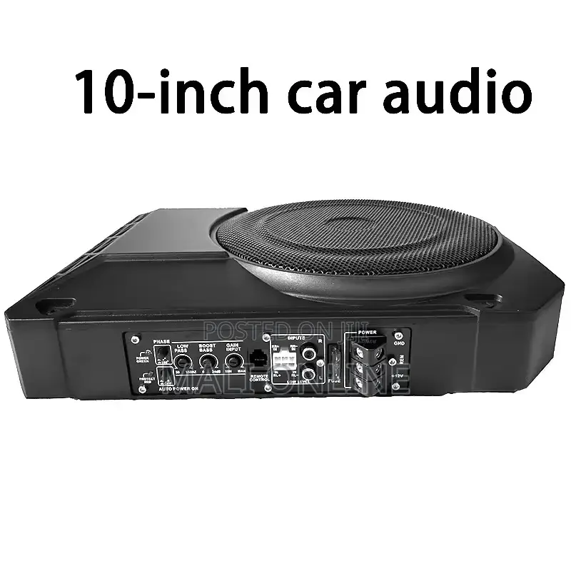 10-Inch Under-Seat Active Car Subwoofer With Built-in Amplifier 800w