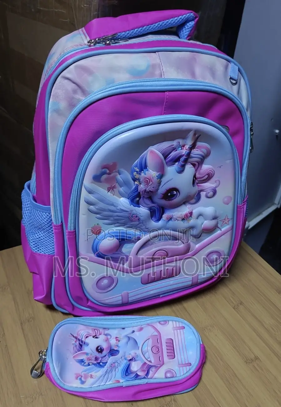 3d Cartoon Backpacks Plus Pencil Pouch