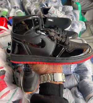 Jordan 1 High Black/Red Wetlook - thumbnail 2