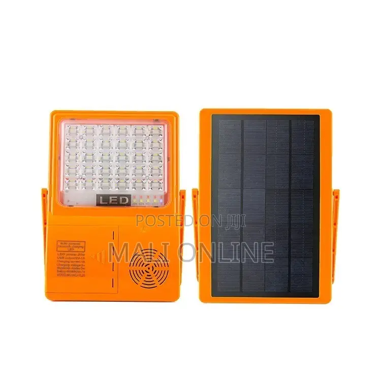 50w Solar Led Work Lamp Power Bank With Bluetooth Speaker Rechargeable