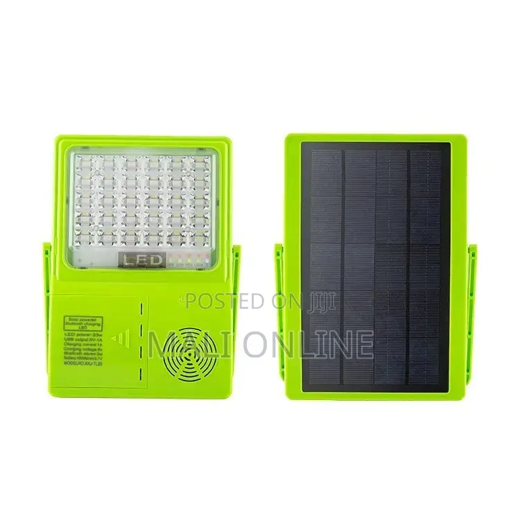 50w Solar Led Work Lamp Power Bank With Bluetooth Speaker Rechargeable