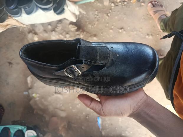 Durable Black Leather School Shoes – Comfortable Long-Lasting - thumbnail 4