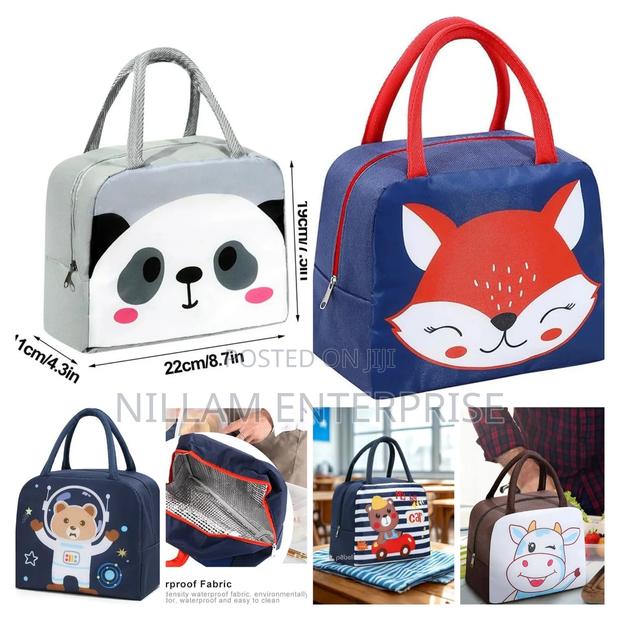 *Cute Cartoon Animal Pattern Lunch Bag