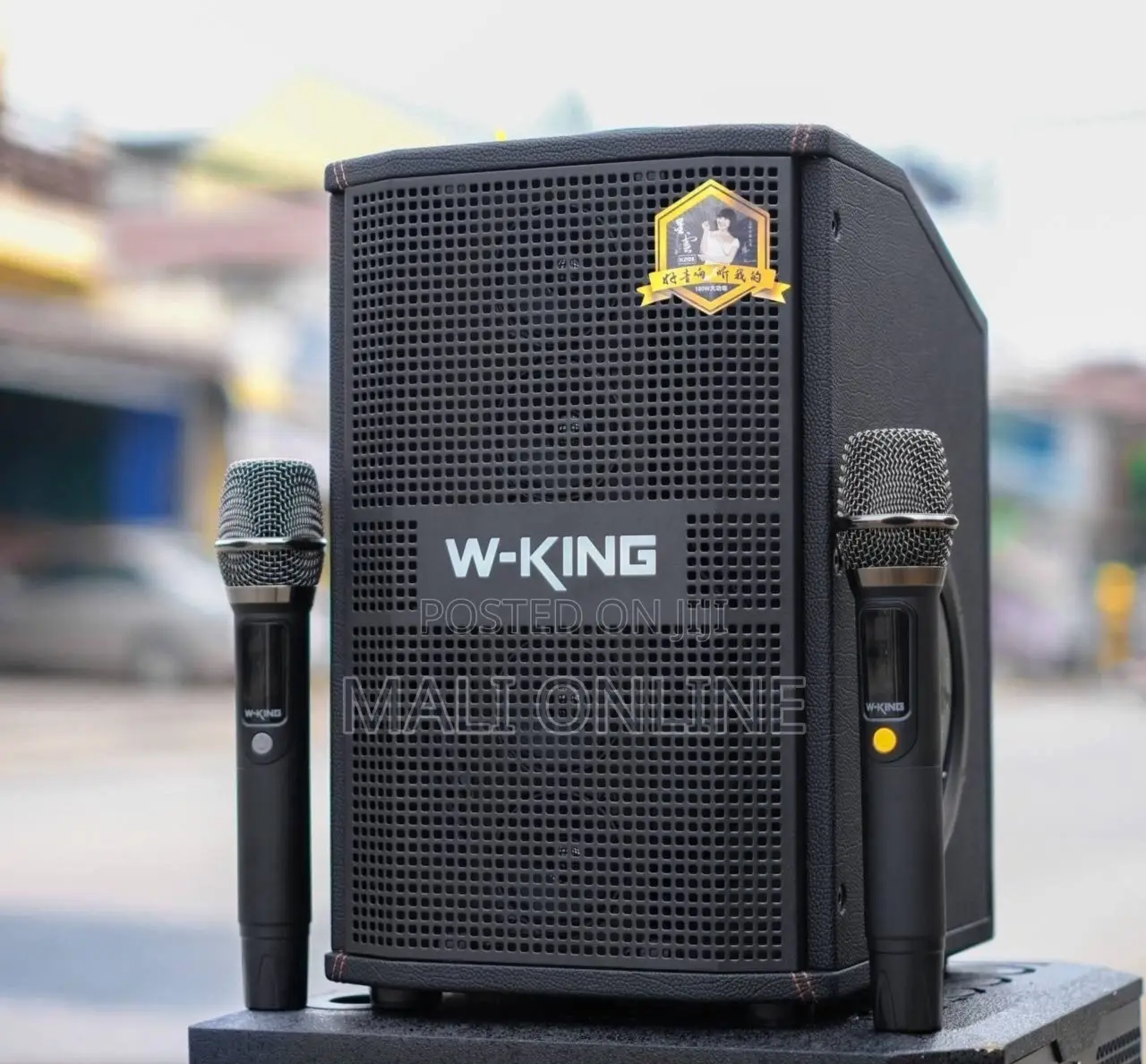 180w W-King K20s Bluetooth Karaoke Speaker With 2 Wireless Mics