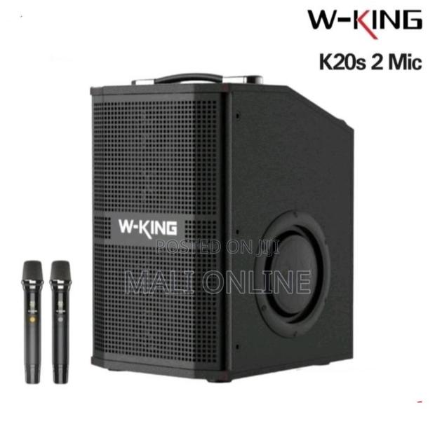 180w W-King K20s Bluetooth Karaoke Speaker With 2 Wireless Mics - thumbnail 2