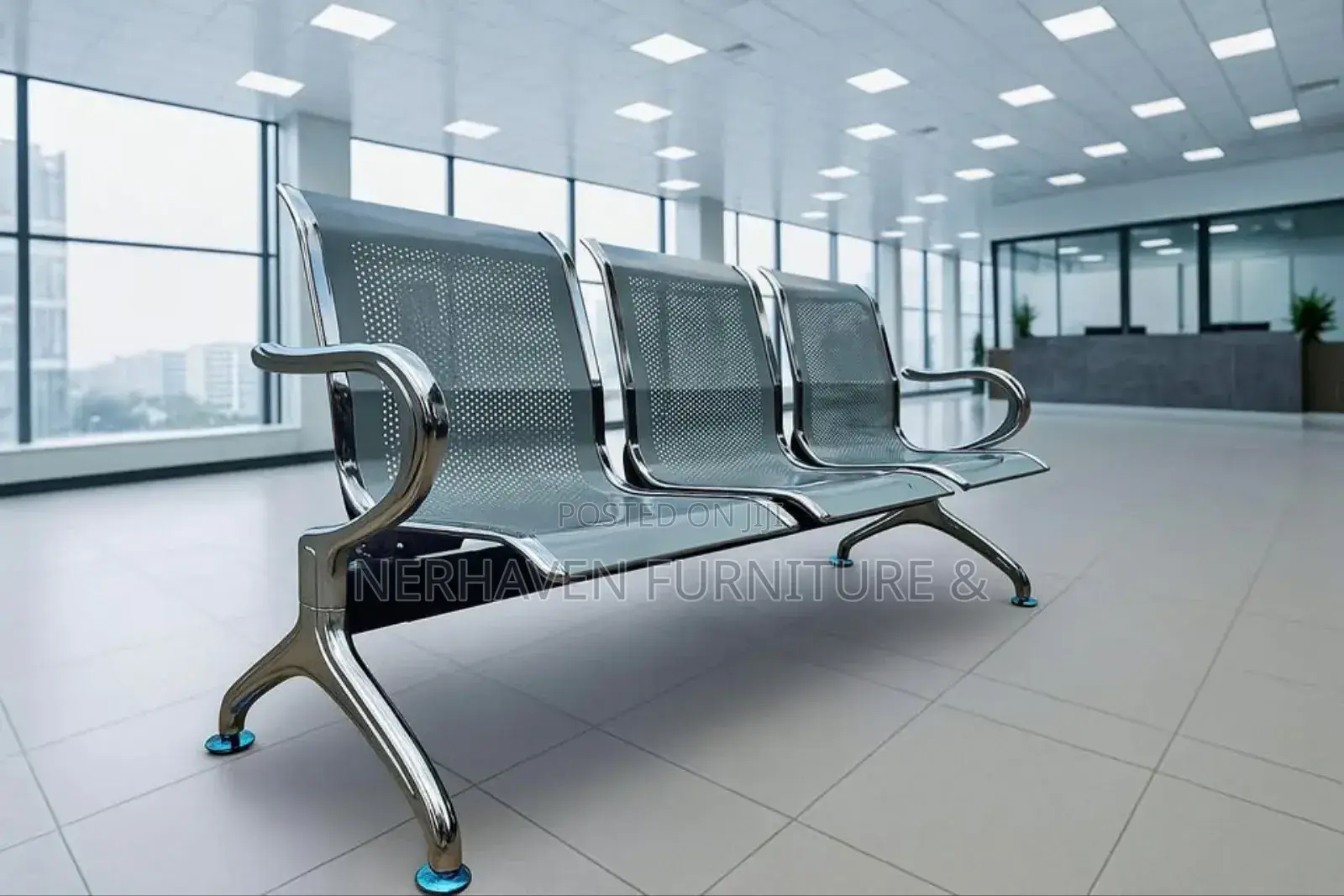 3-Seater Linked Chair – Perfect for Waiting Areas Lobbies