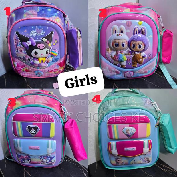 2 In 1 Cartoon Themed School Bags