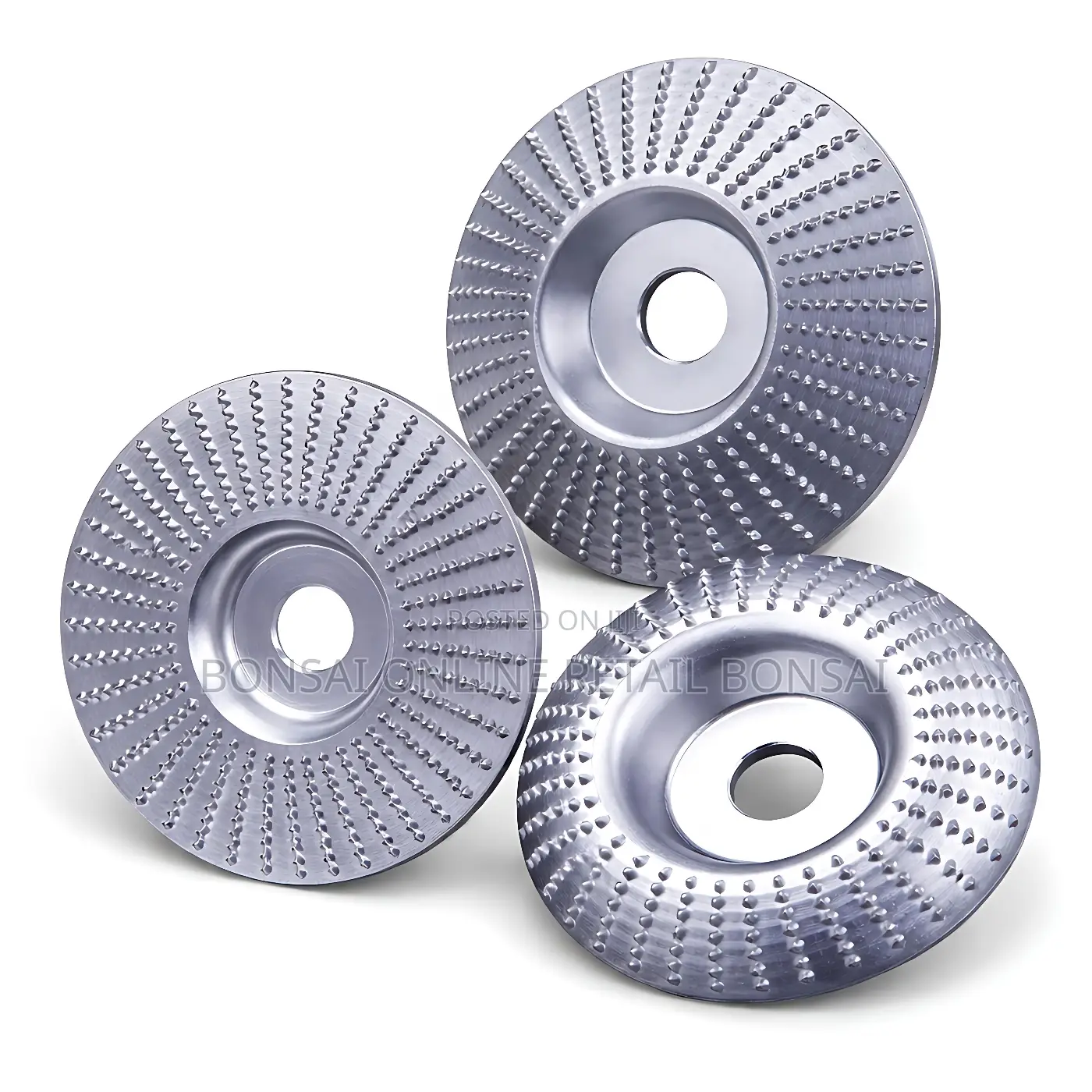 3pcs Rotary Rasp Grinding Discs for Angle Grinder Wood Curving Discs