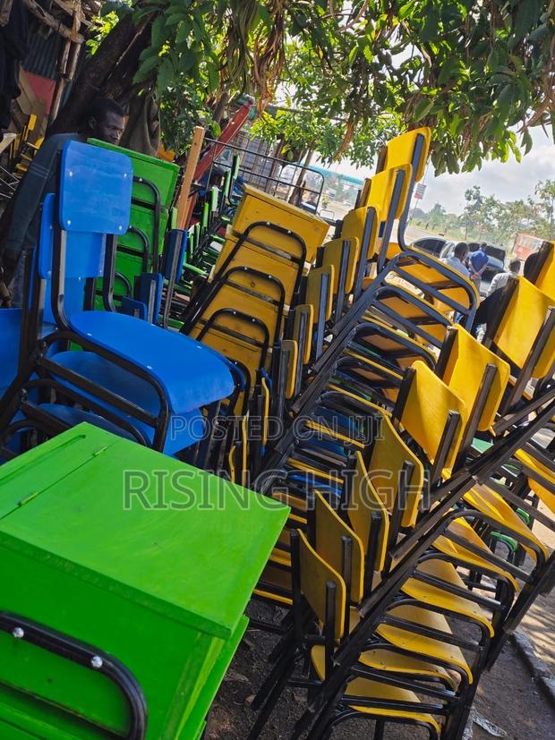 Quality Colorful School Lockers and Chairs - main view