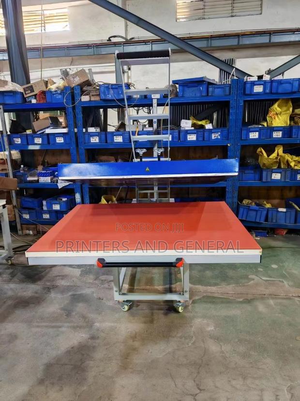 80*100 Large Format Manual Pull-Out Flatbed Garment Heat Press - main view