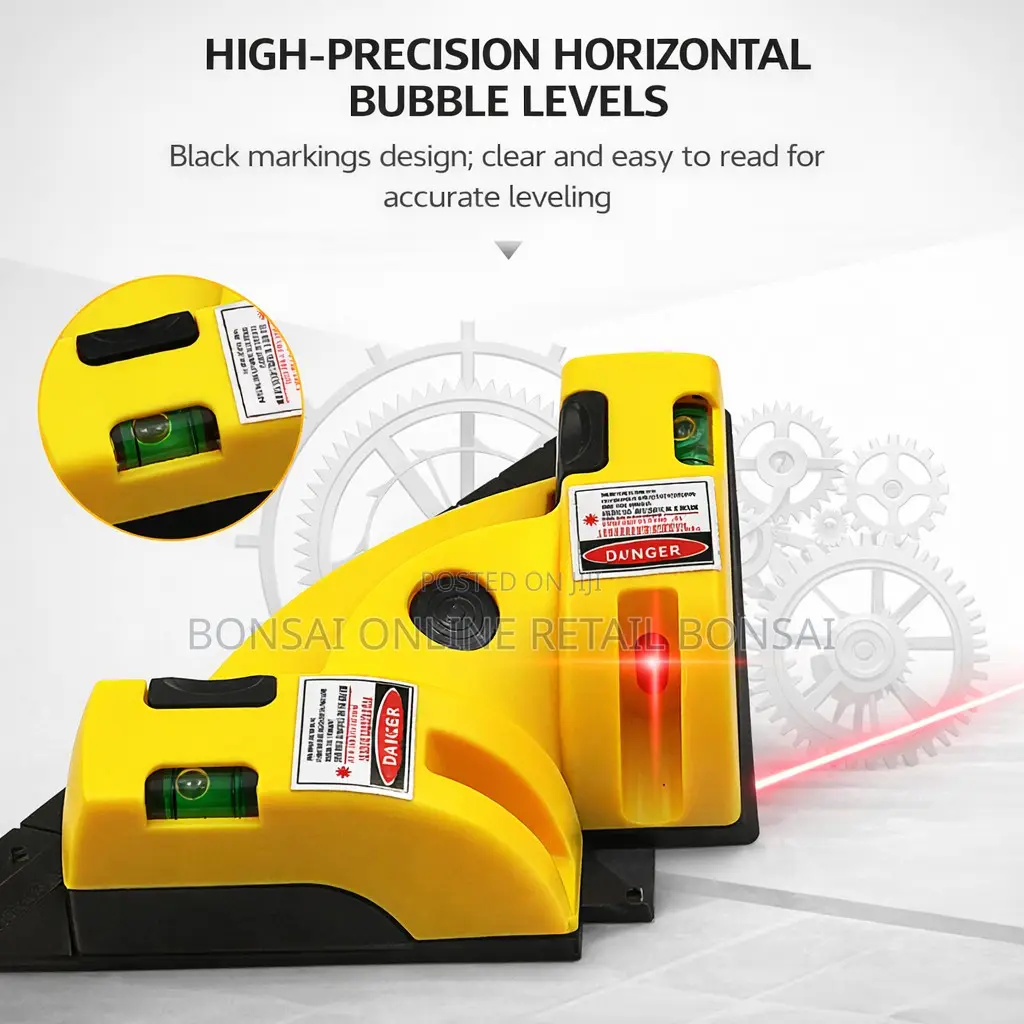 90° Laser Level Right Angle Tool for Tile Laying Alignment